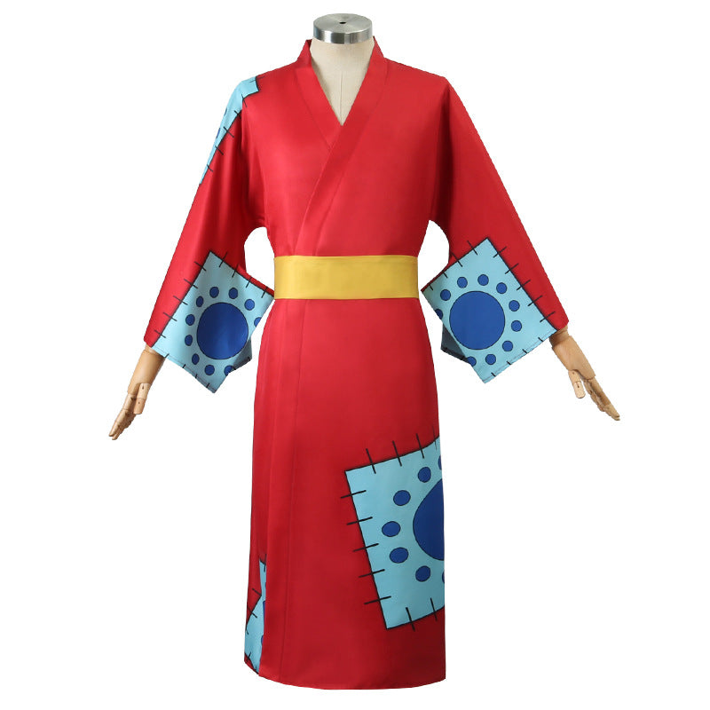 Anime Navigation Wano Country Monkey D. Luffy Kimono Cosplay Costumes