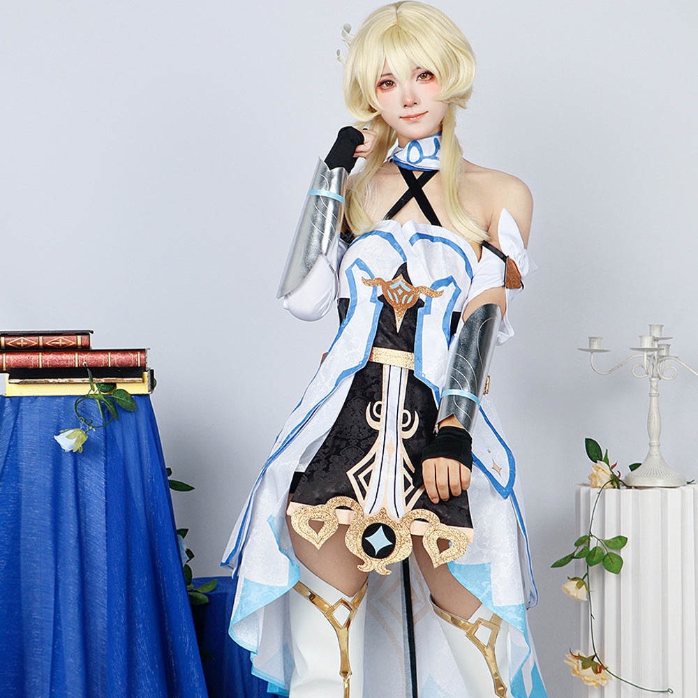 genshin impact traveler lumine full set cosplay costume