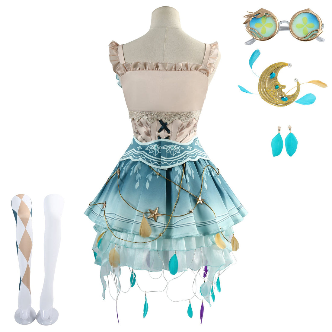 Identity V Dancer Margaretha Zelle Drifting Moonlight Cosplay Costume