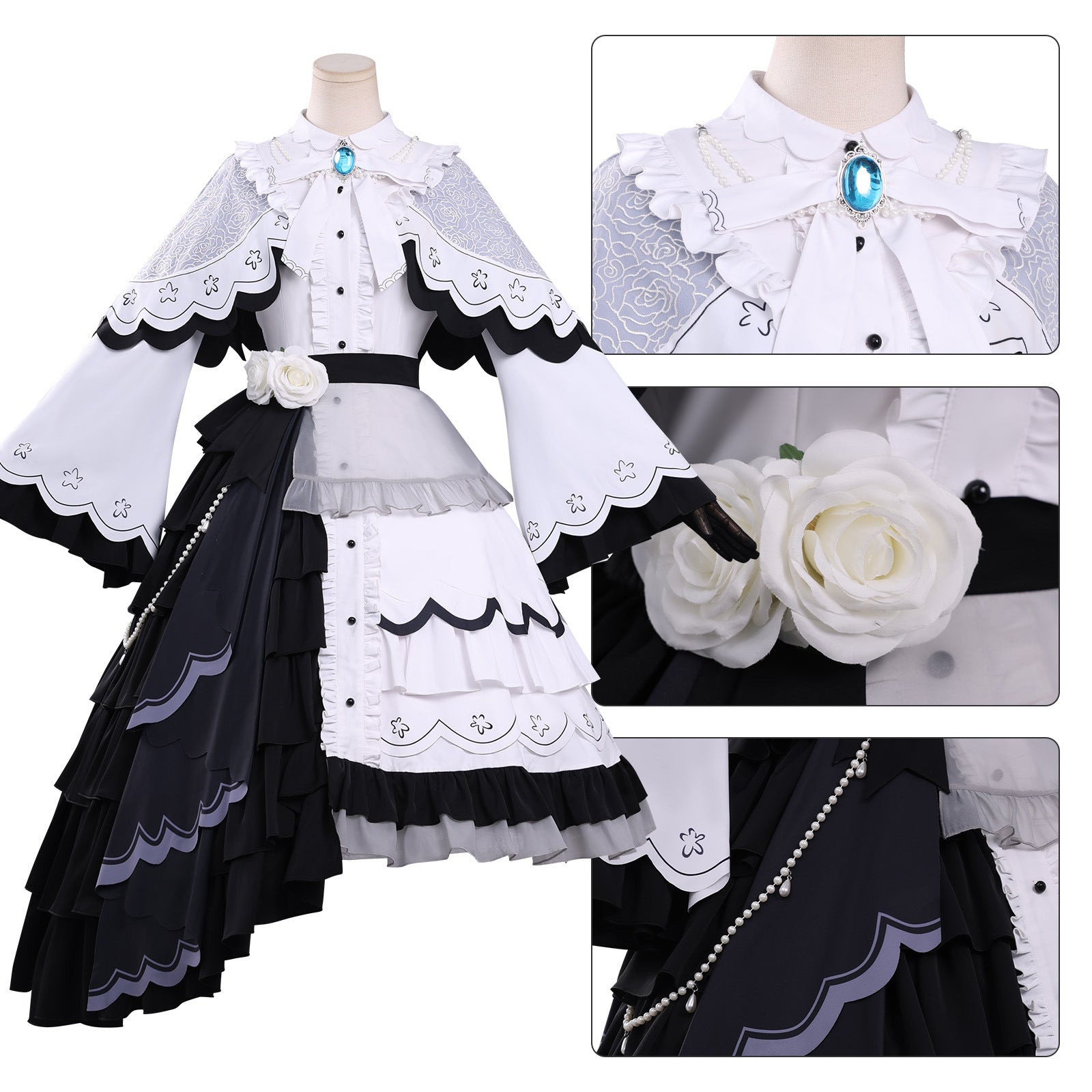 Magical Girl Witch Trials Yuki Tsukishiro Full Set Cosplay Costumes