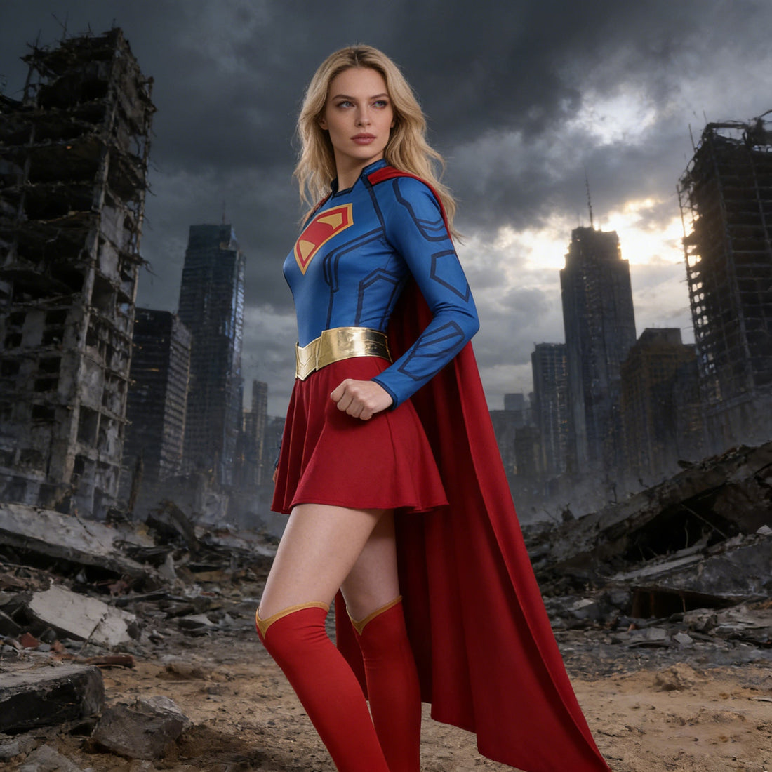 Supergirl: Woman of Tomorrow Superwoman Halloween Cosplay Costumes