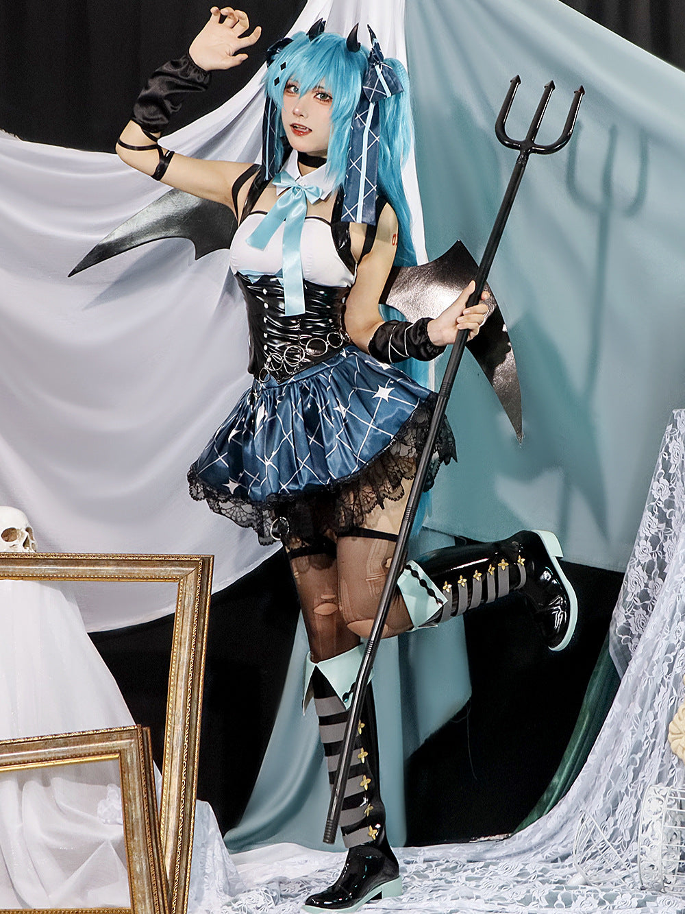 hatsune miku rascal the raccoon full set cosplay costume