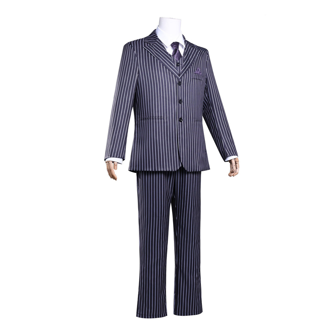 Wednesday 2 Gomez Addams Striped Suit Male Cosplay Costumes