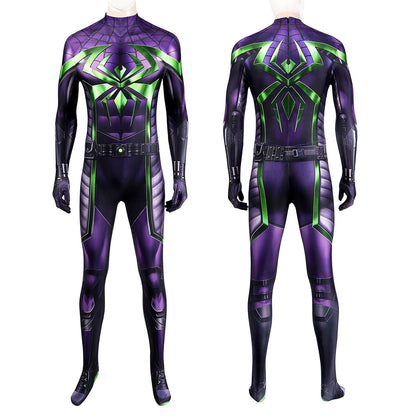 Marvel's Spider-Man Miles Morales Purple Reign Suit Male Jumpsuit Cosplay Costumes