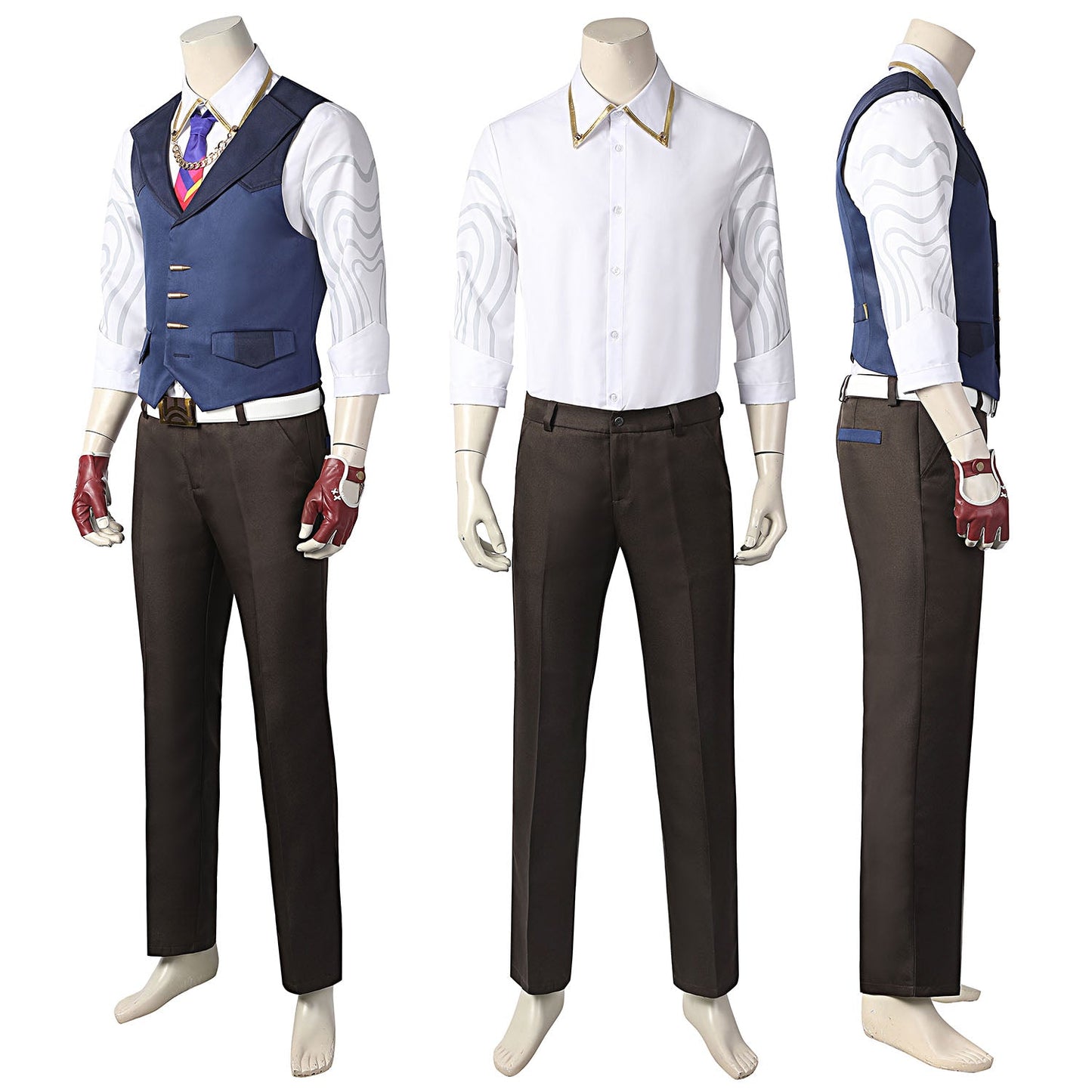 Valorant Chamber Outfit Male Fullset Cosplay Costumes