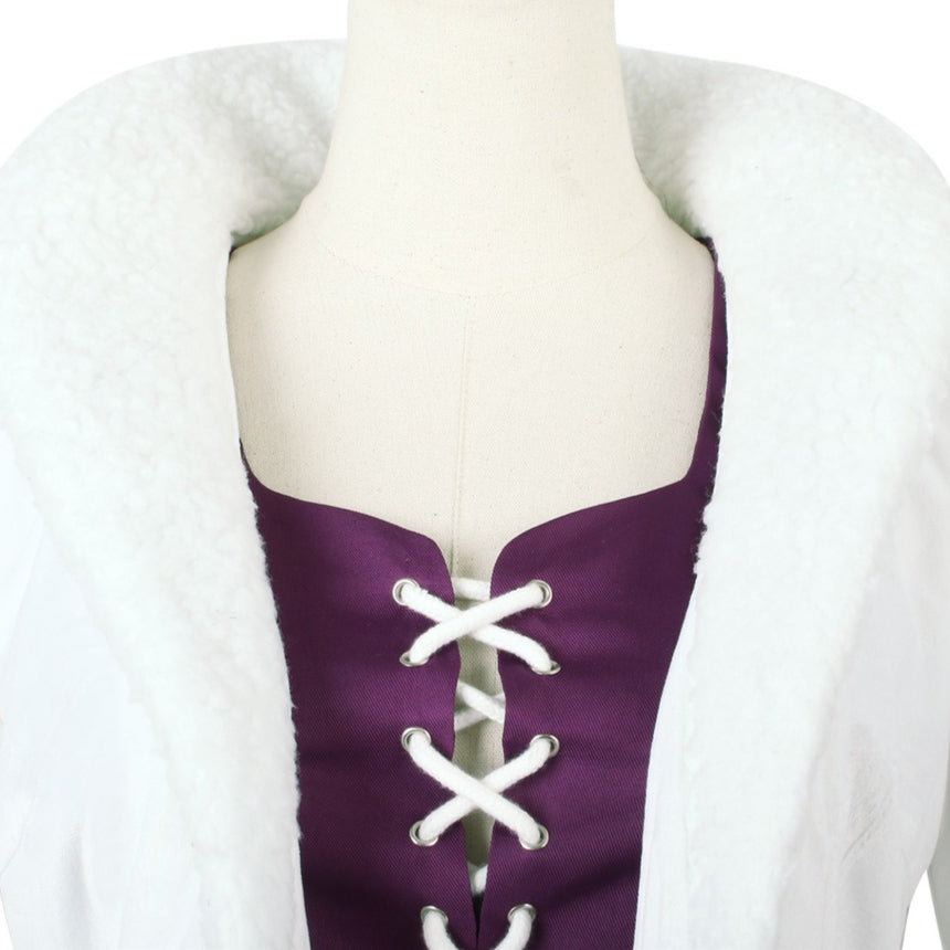Anime Navigation Nico Robin Fur-collared Coat Cosplay Costumes