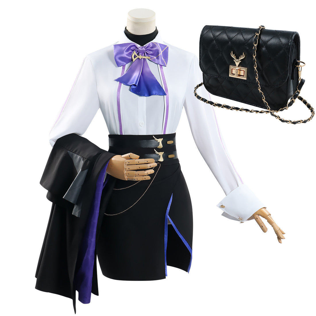 Game Genshin Impact Clorinde X Luckin Coffee Cosplay Costumes