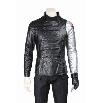 Captain America 2 Winter Soldier Bucky Barnes Male Fullset Cosplay Costumes