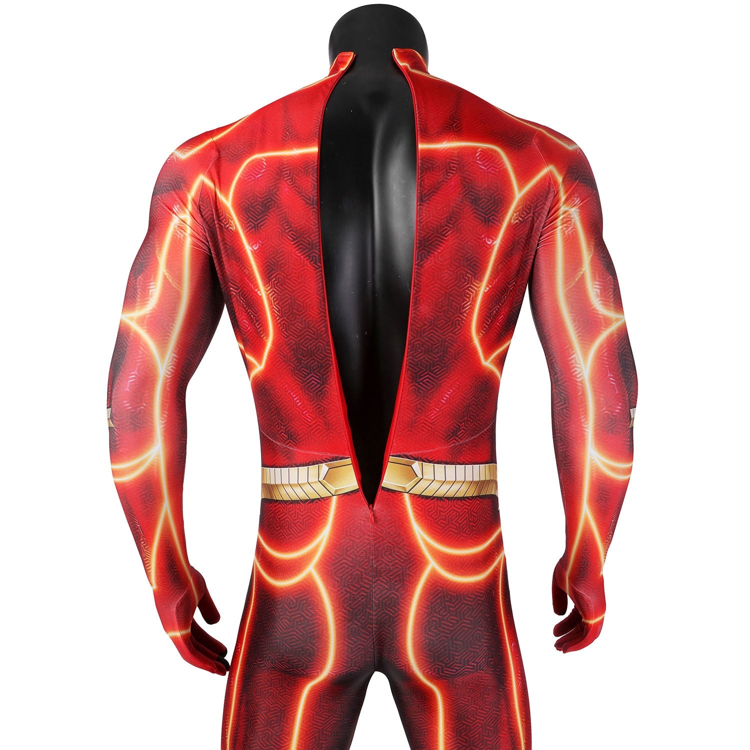 Flashpoint The Flash Barry Allen Male Jumpsuit with Mask Cosplay Costumes