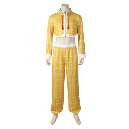 Street Fighter 6 Jamie Male Yellow Cosplay Costumes