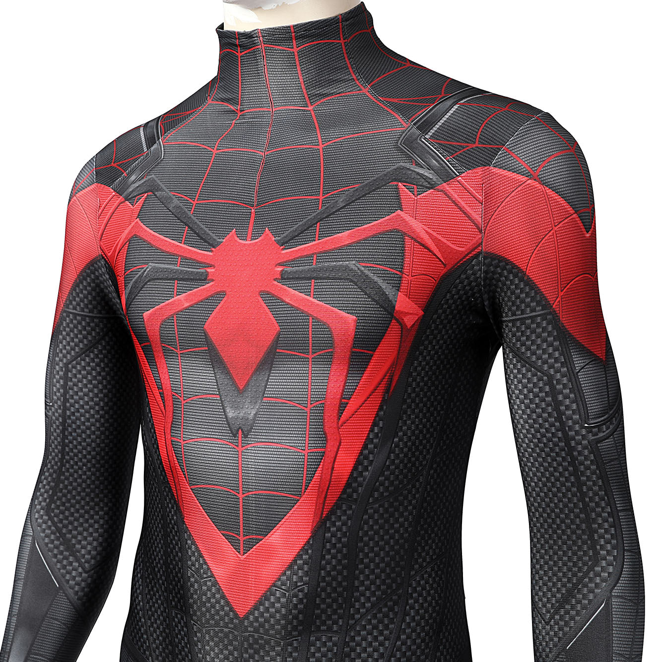 Spider-Man: Miles Morales PS5 Suit V2 Male Jumpsuit Cosplay Costumes