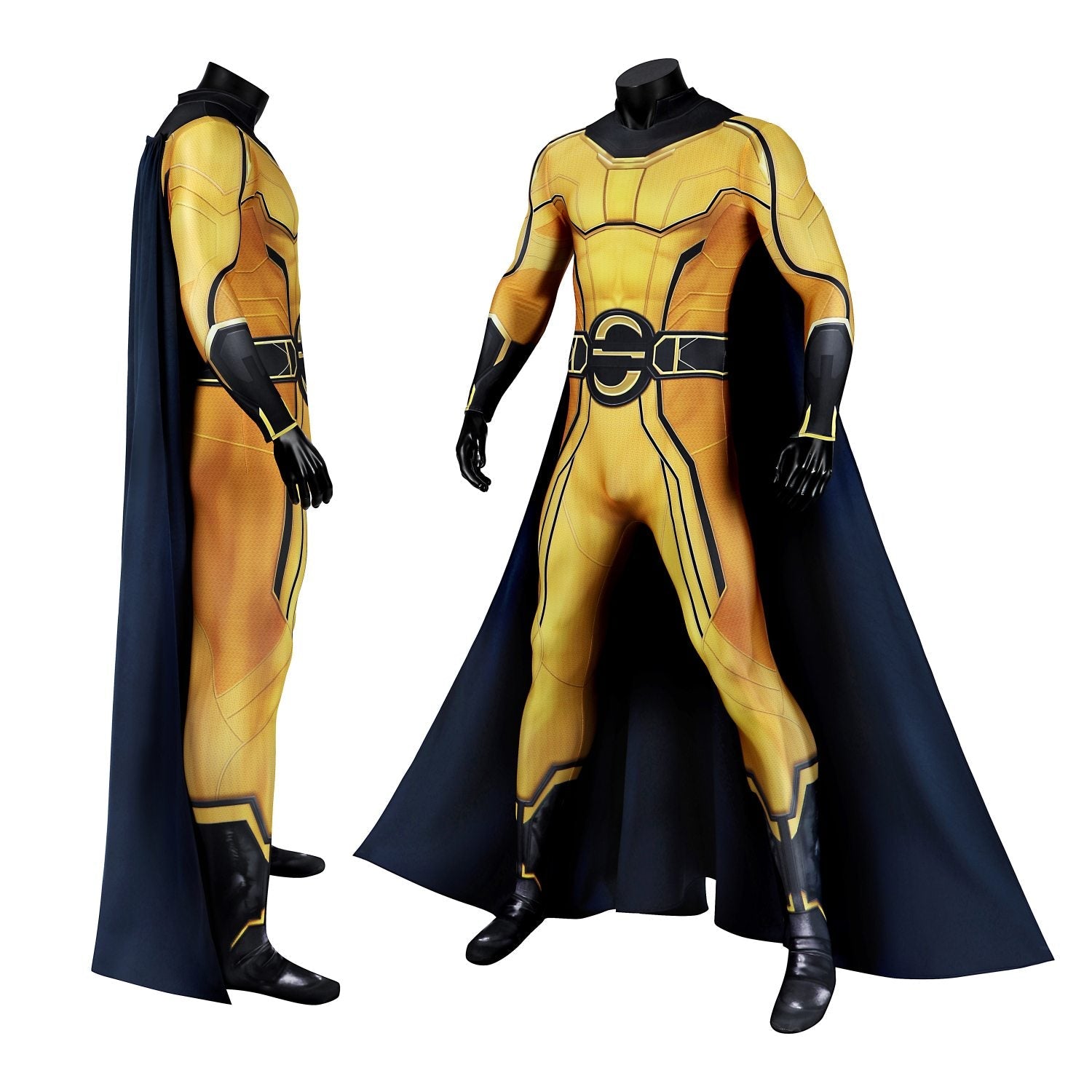 Thunderbolts Sentry Male Jumpsuit with Cloak Cosplay Costumes