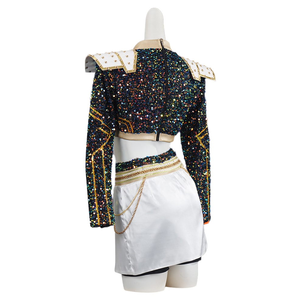 KPop Demon Hunters Rumi Zoey Mira Glitter Black Adult Kids Cosplay Costumes