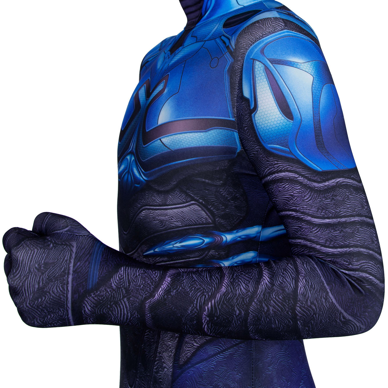 Blue Beetle Jaime Reyes Kids Jumpsuit with Mask Cosplay Costumes