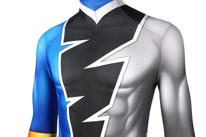 Kishiryu Sentai Ryusoulger Blue Solider Male Jumpsuit Cosplay Costumes