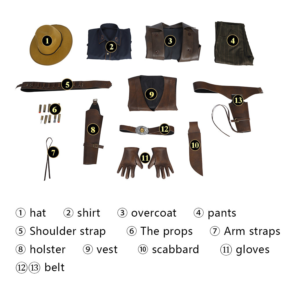 Fallout Season 1 Ghoul Cooper Howard Top Level Cosplay Costumes