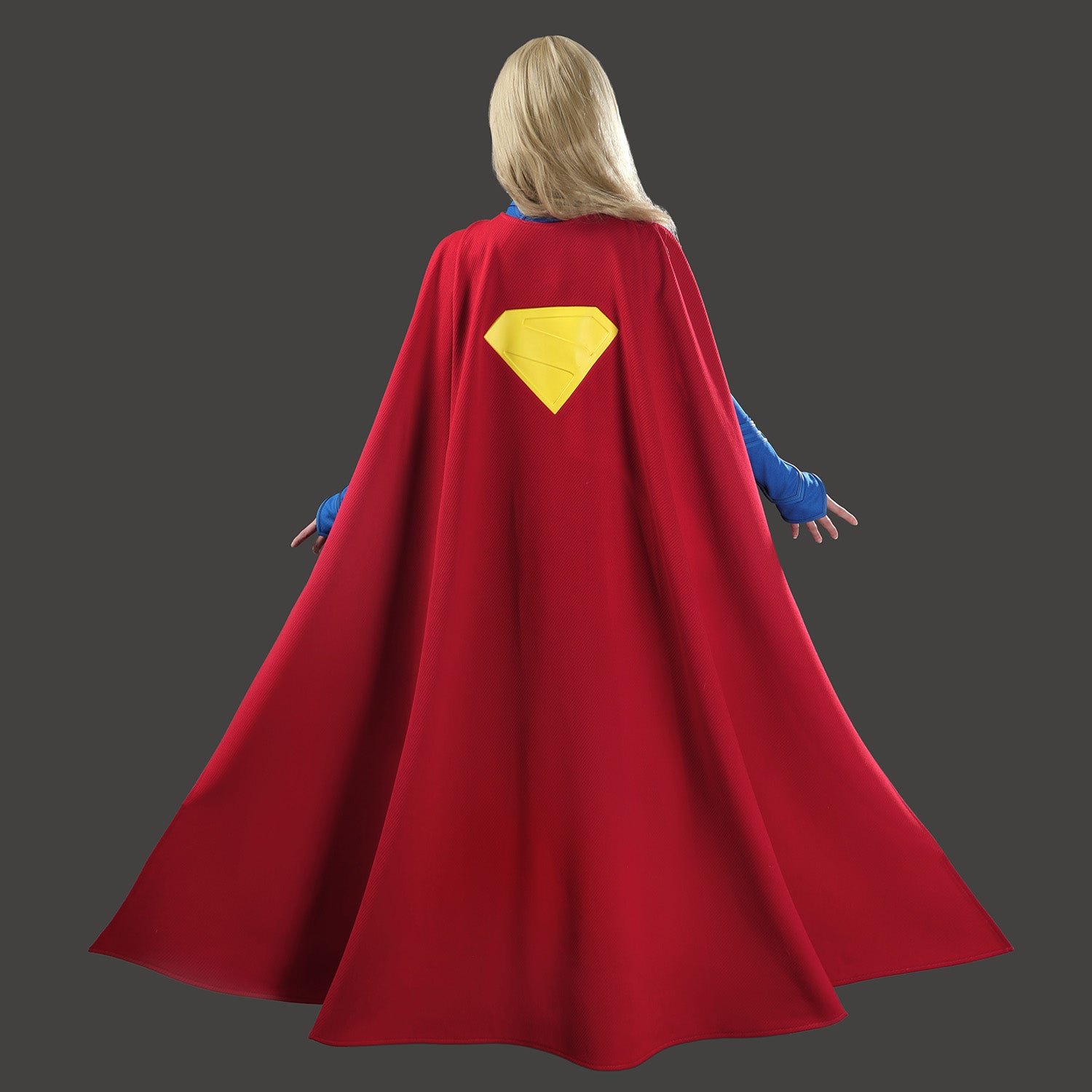 Comics Superhero Supergirl Superwoman Fullset with Coat Cosplay Costumes