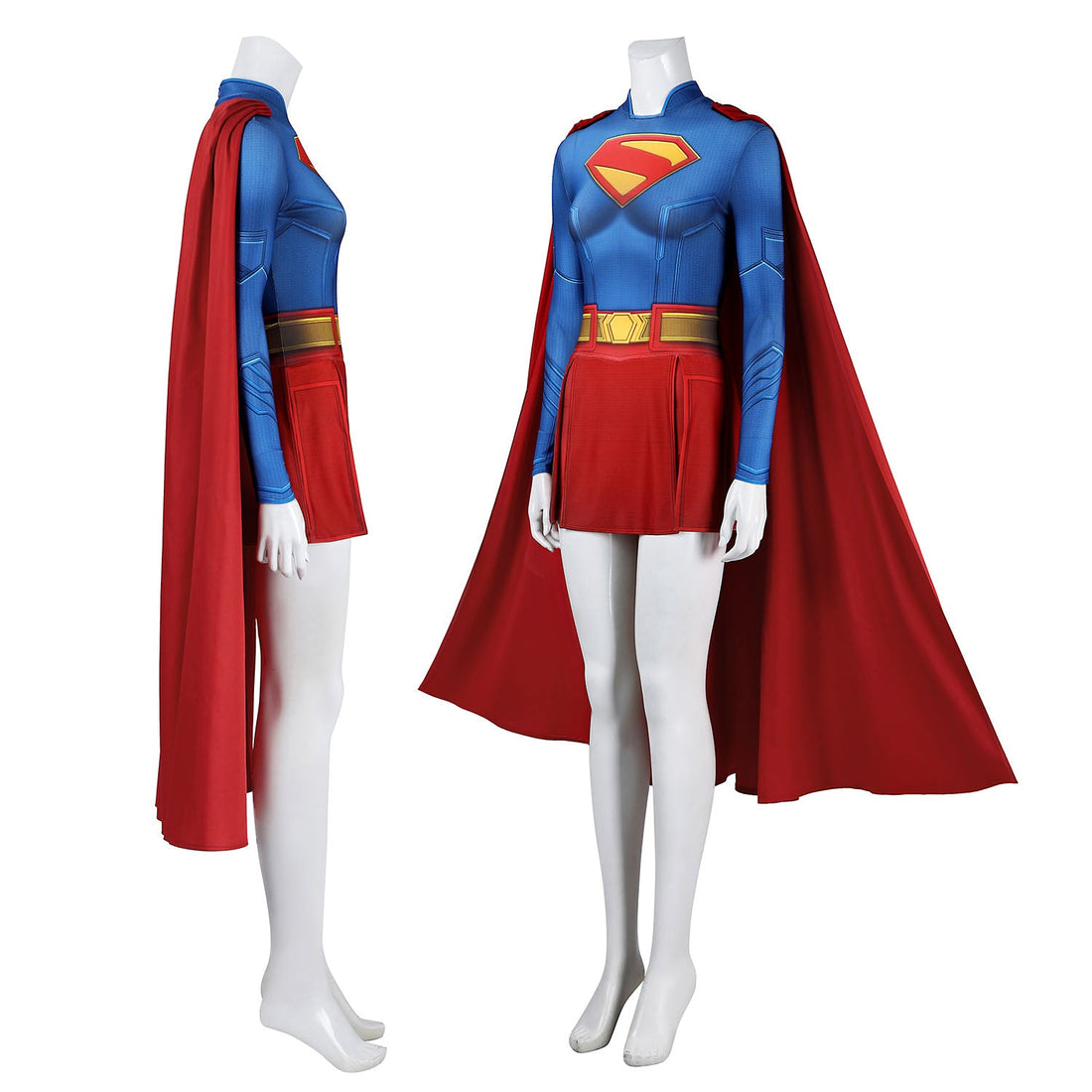Superman 2025 Legacy Supergirl Jumpsuit with Cloak Cosplay Costumes