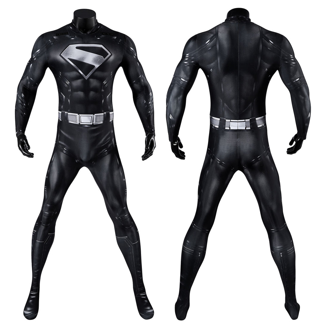 Superman Legacy Clark Kent Black Jumpsuit Cosplay Costumes