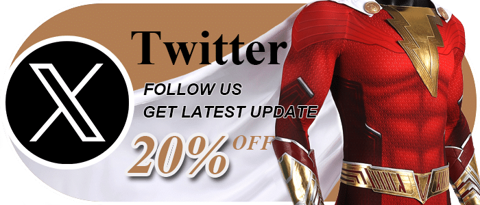 follow us on twitter X get 20% off