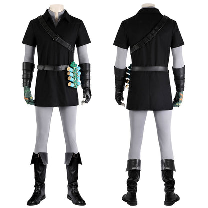 The Legend of Zelda Tears of the Kingdom Link Dark Tunic Cosplay Costumes