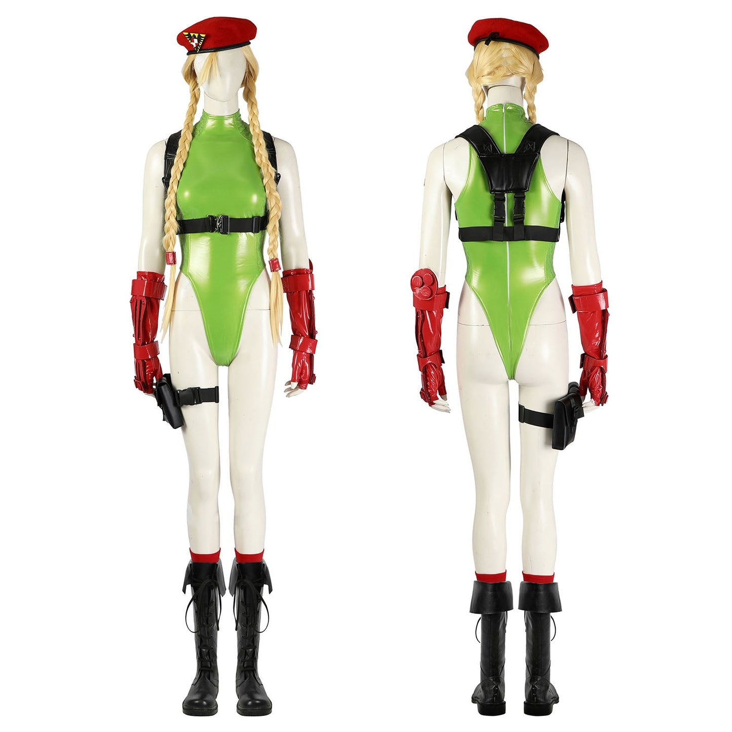 Street Fighter 5 Cammy Female Leather Cosplay Costumes