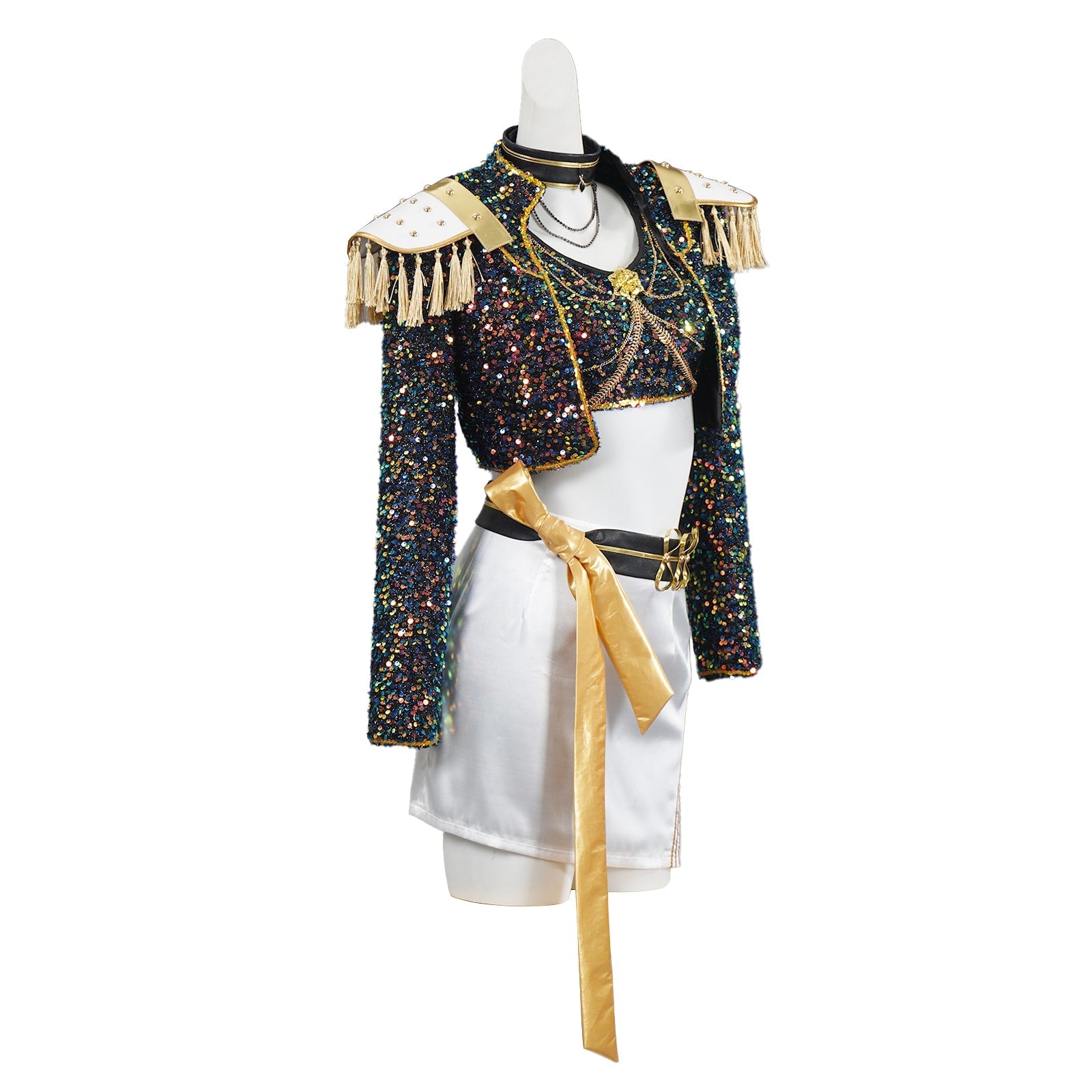 KPop Demon Hunters Rumi Zoey Mira Glitter Black Adult Kids Cosplay Costumes