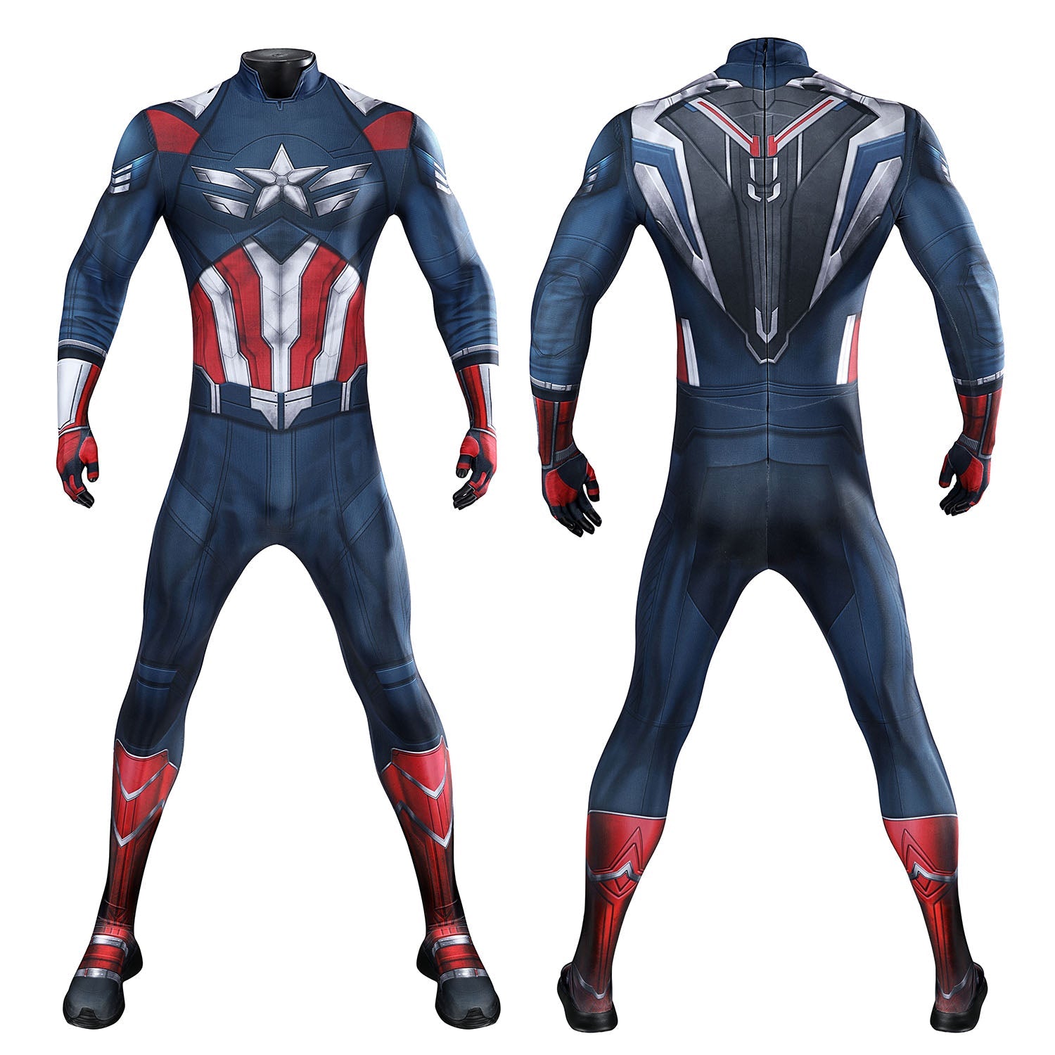 Captain America Brave New World Male Jumpsuit Cosplay Costumes