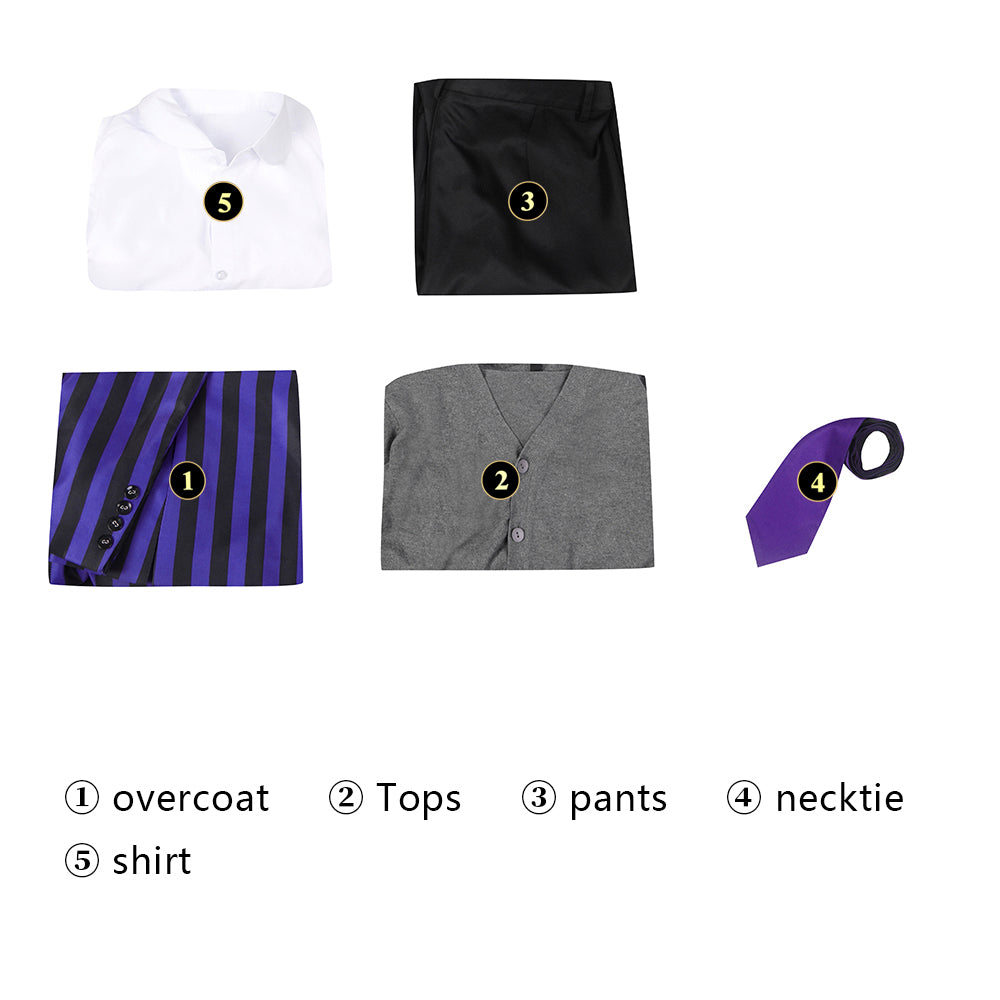 Wednesday 2 The Addams Family Eugene Otinger Nevermore Academy Uniform Cosplay Costumes