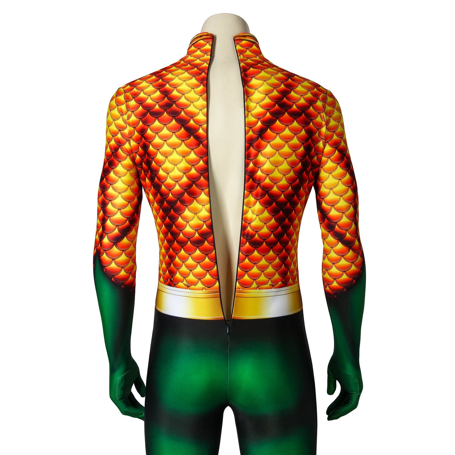 Aquaman Classic Version Arthur Curry Male Jumpsuit Cosplay Costumes