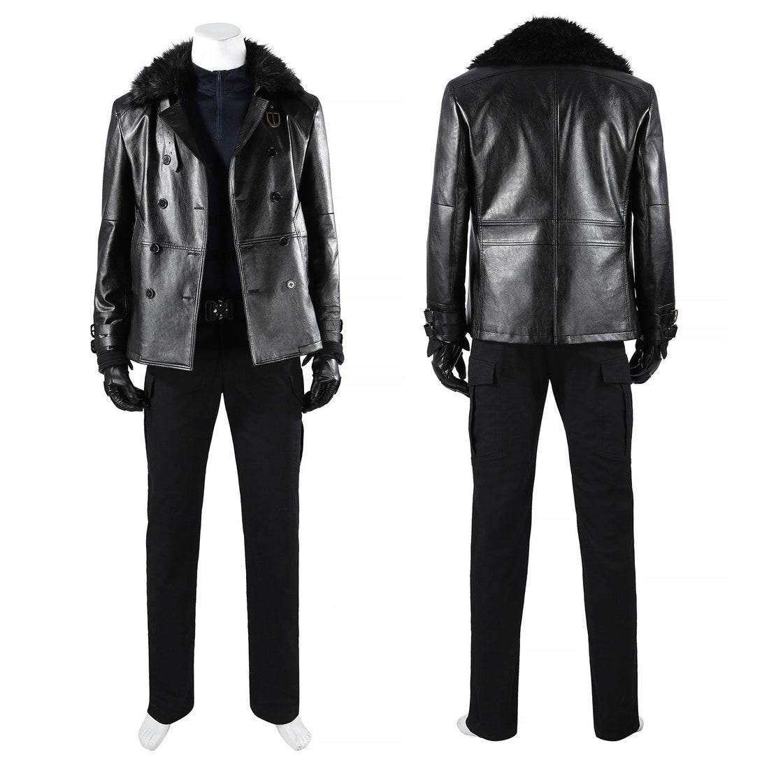 Resident Evil 9 Requiem Leon Leather Jacket Fullset Cosplay Costumes