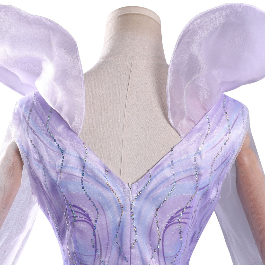 Wicked: For Good Glinda Purple Iridescent Dress Cosplay Costumes