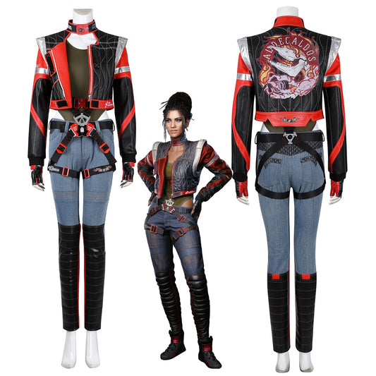 Cyberpunk 2077 Panam Palmer Female Leather Cosplay Costumes