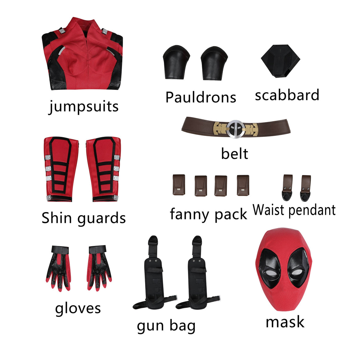 Deadpool 3 Lady Deadpool Film-grade Pro Full Set Cosplay Costumes