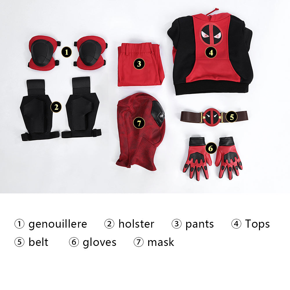 Deadpool & Wolverine Dogpool Deadpool KID Full Set Cosplay Costumes
