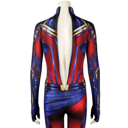 Avengers: Endgame Captain Marvel Carol Danvers Female Jumpsuit Cosplay Costumes