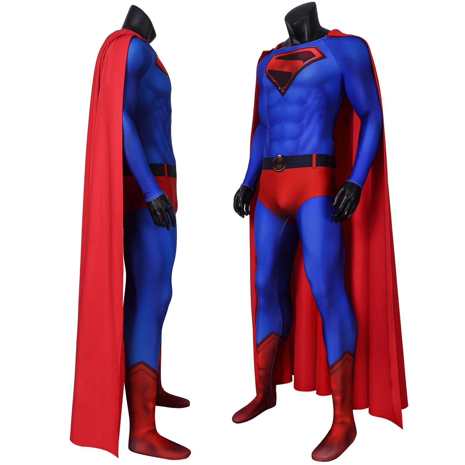 Crisis on Infinite Earths Superman Kal-El / Clark Kent Jumpsuit Cosplay Costumes