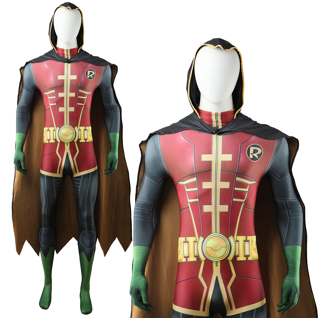 Robin Damian Wayne DC Comic Jumpsuit Cosplay Costume