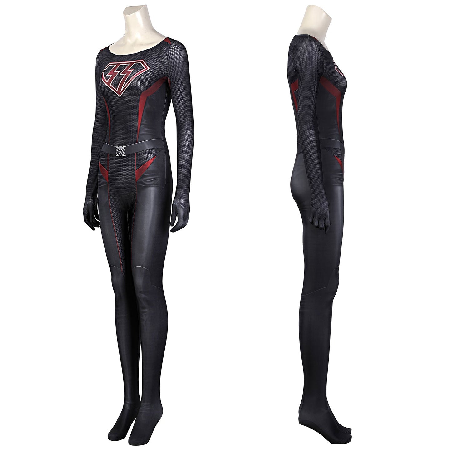 Overgirl Kara Zor-El Danvers Female Jumpsuit with Cloak Cosplay Costumes