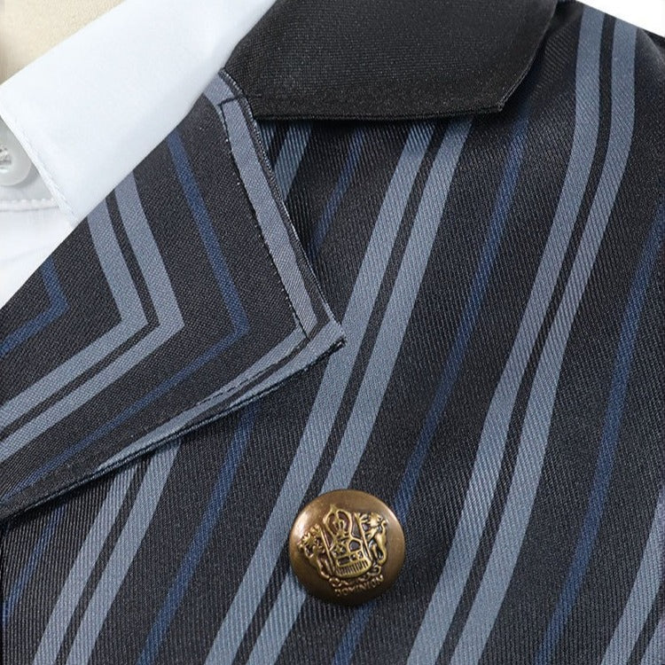 Wicked: For Good Witch Elphaba Black Stripe Suit Cosplay Costumes