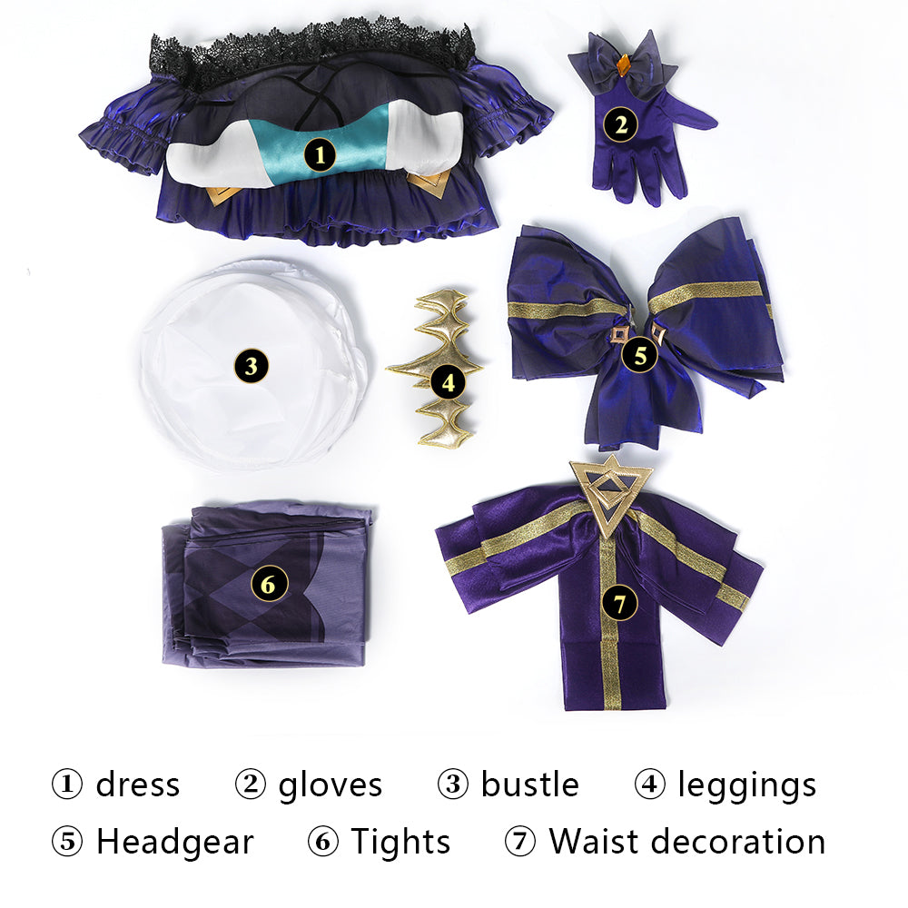 Game LOL Gwen Role Dress Full Set Cosplay Costumes