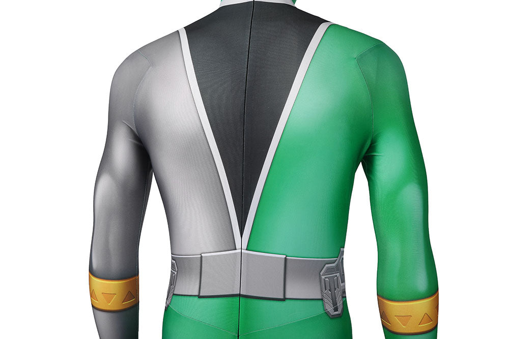 Kishiryu Sentai Ryusoulger Green Solider Male Jumpsuit Cosplay Costumes