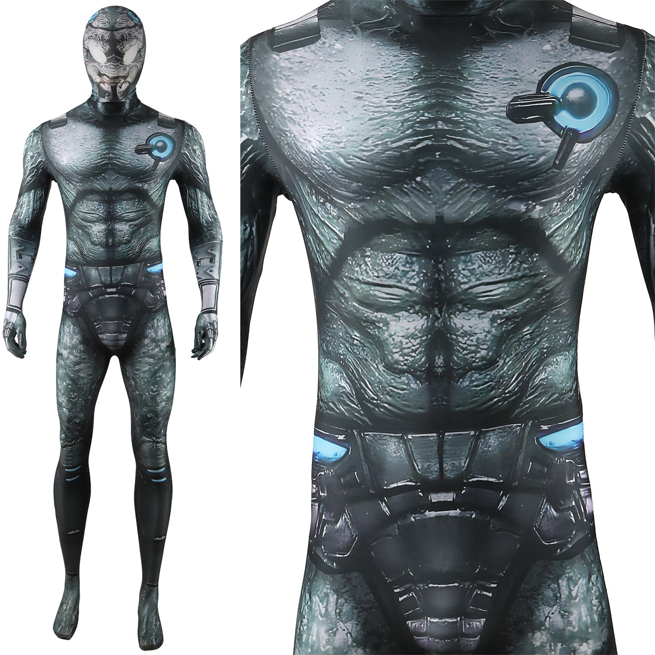 Predator Yautja Concrete Jungle Jumpsuit Adult Kids Cosplay Costume