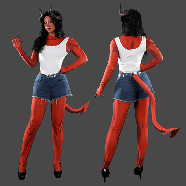 Dispatch Malevola Jumpsuit and Jeans Outfit Cosplay Costumes