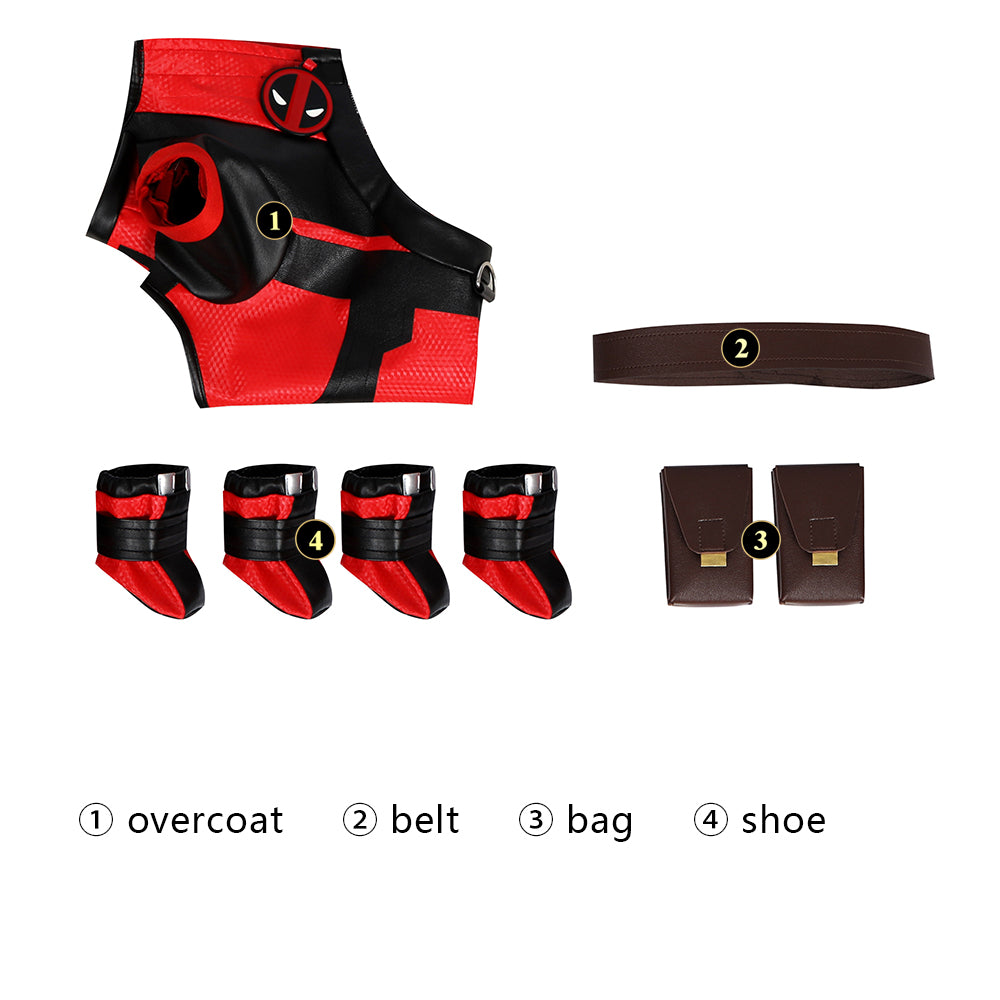Deadpool 3 Deadpool & Friend Pet Clothing Full Set Dog Costumes