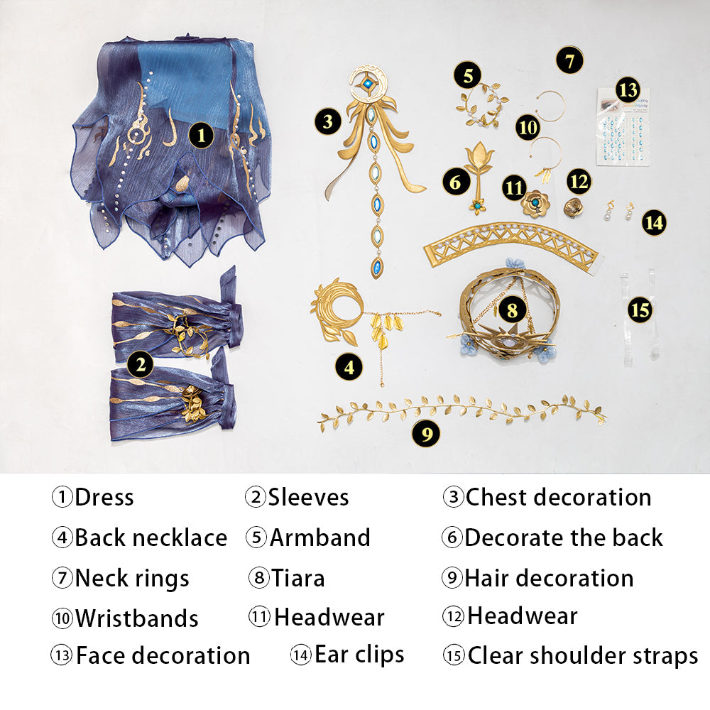 Identity V Naiad Grace Fisherwoman Full Set Cosplay Costumes