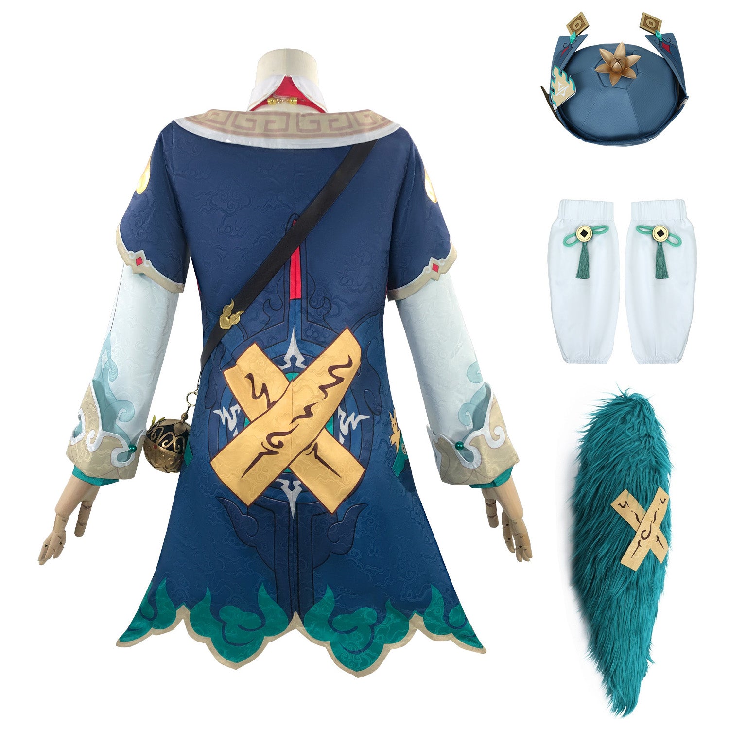 Game Honkai: Star Rail Huohuo Fullset with Tail Cosplay Costumes
