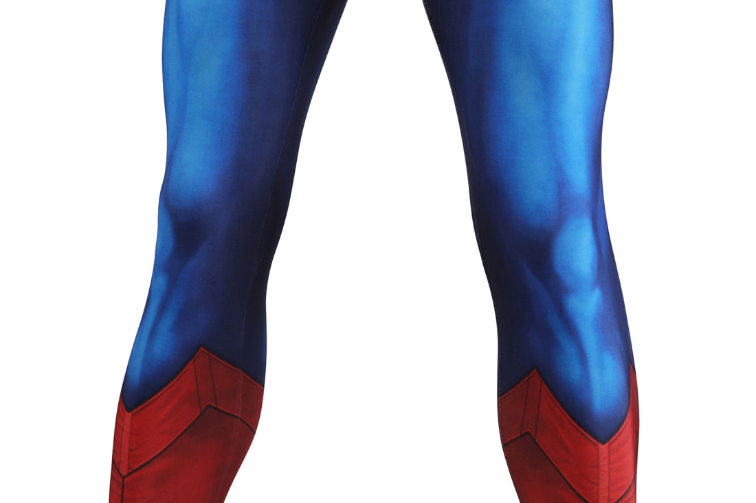 Superman 1978 Moive Christopher Reeve Male Jumpsuit Cosplay Costumes