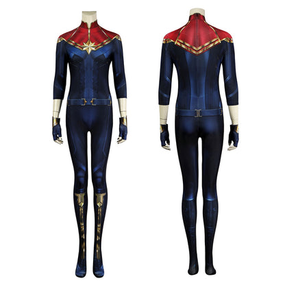 The Marvels Captain Marvel Carol Danvers Female Jumpsuit Cosplay Costumes