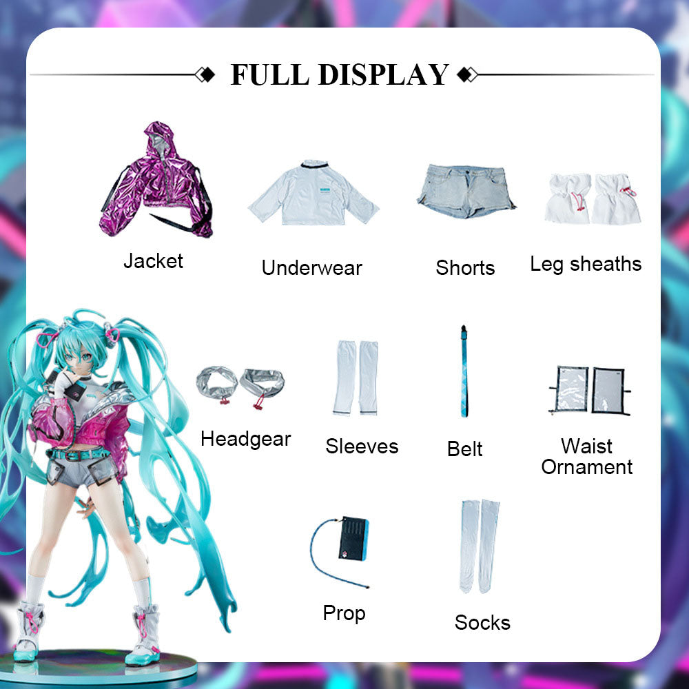 hatsune miku fashion dress red adult full set cosplay costume